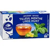 Carrefour, Infusion Tilleul Menthe
