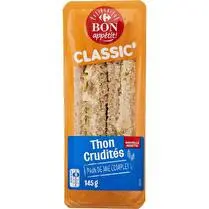 Le moins cher, Sandwich Thon Crudite 145G