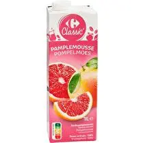 Carrefour, Jus de pamplemousse rose À base de concentré