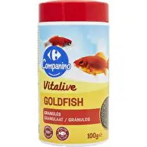 Carrefour, Aliment Granulés Complet Pour Poisson Rouge Vitalive Goldfish