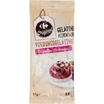 Carrefour, Gélatine alimentaire en feuilles