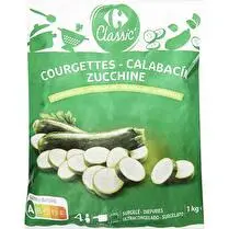 Carrefour, Courgettes en rondelles