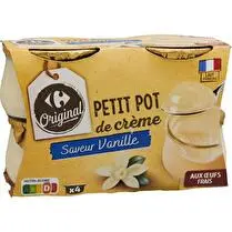 Carrefour, Petit pot de crème Saveur vanille