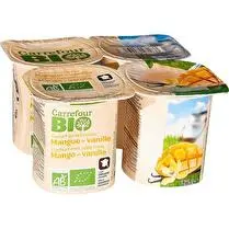 Carrefour, Yaourt mangue vanille Bio
