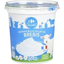 Carrefour, Fromage Blanc Brebis 400G