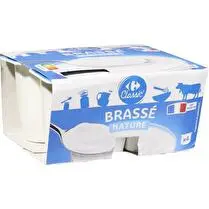 Carrefour, Yaourts nature brassé