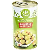Carrefour, Olives à la farce aux poivons