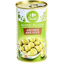 Carrefour, Olives farce aux anchois