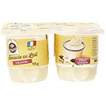 Carrefour, Semoule au lait vanille