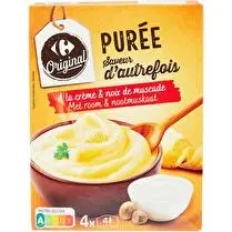 Carrefour, Purée à la Crème et Noix de Muscade. Saveur d'autrefois
