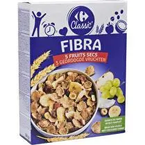Carrefour, Céréales Fibra 5 Fruits Secs