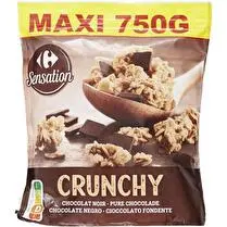 Carrefour, Crunchy pépites céréales chocolat noir