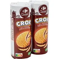 Carrefour, Crok. Gâteaux fourrés goût chocolat