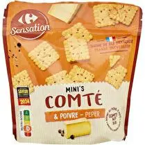 Carrefour, Biscuits apéritifs comté & poivre