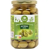 Carrefour, Olives vertes entières