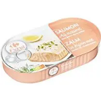 Carrefour, Saumon au naturel - 190 g