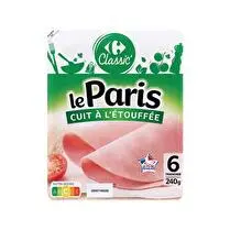 Carrefour, Jambon le paris cuit à l'étouffée  6 tranches