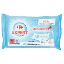 Carrefour, Lingettes désinfectantes