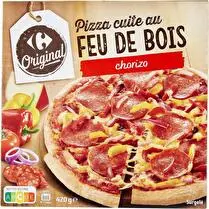 Carrefour, Pizza cuite au feu de bois Chorizo