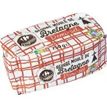 Carrefour, Beurre moulé de Bretagne Demi-sel