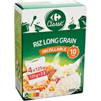 Carrefour, Riz long incollable 10 min. 4 sachets cuisson