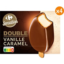 Carrefour, Bâtonnets double vanille caramel