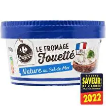 Carrefour, Le fromage fouetté Nature au sel de mer