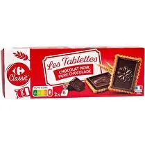 Carrefour, Biscuits tablette chocolat noir
