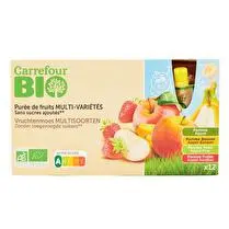 Carrefour, Compotes multi-variétés sans sucres ajoutés BIO