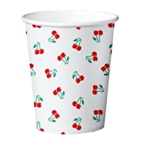 Carrefour, Gobelets décorés 20cl rouge x12