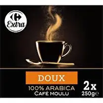 Carrefour, Café moulu Doux 100% Arabica