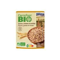 Carrefour, Mélange quinoa céréales et lentilles BIO