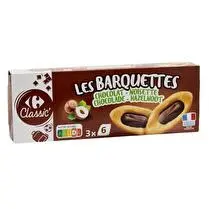Carrefour, Les barquettes  Chocolat - noisette