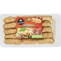 Carrefour, Nems assortiment 3 varietés barquette de 15 pièces
