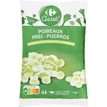 Carrefour, Poireaux en rondelles - le sachet d'1Kg