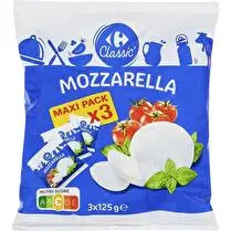 Carrefour, Mozzarella 3X125G