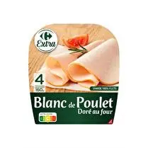 Carrefour, Blanc de poulet Doré au four - 4 tranches