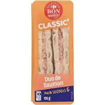 Carrefour, Sandwich duo de saumon