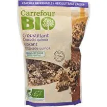 Carrefour, Céréales Croustillant Chocolat Quinoa Bio