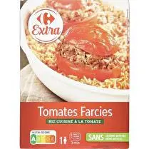 Carrefour, Tomates Farcies Riz cuisiné à la tomate