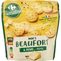 Carrefour, Biscuits apéritif beaufort & poivre