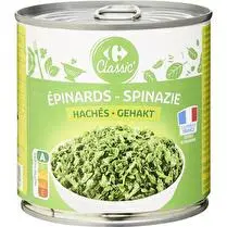 Carrefour, Epinards hachés