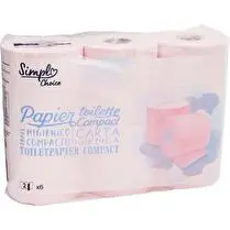 Simpl, Papier Toilette Confort Compact Rose