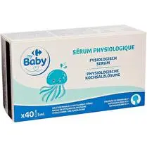 Carrefour, Serum Physiologique 40x5Ml Crf