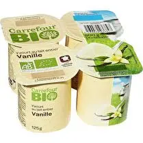 Carrefour, Yaourt vanille au lait entier
