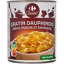Carrefour, Gratin dauphinois - Cème fraîche et emmental