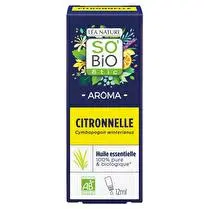 SO'BiO étic, Huile essentielle citronnelle