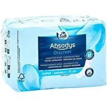 Carrefour, Serviette incontinente  Super  - x 10