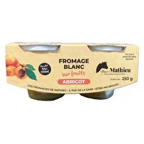 Les fromages de Mathieu, FROMAGE BLANC SUR FRUIT ABRICOT