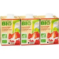 Carrefour, Creme fluide bio Entière 30% MG